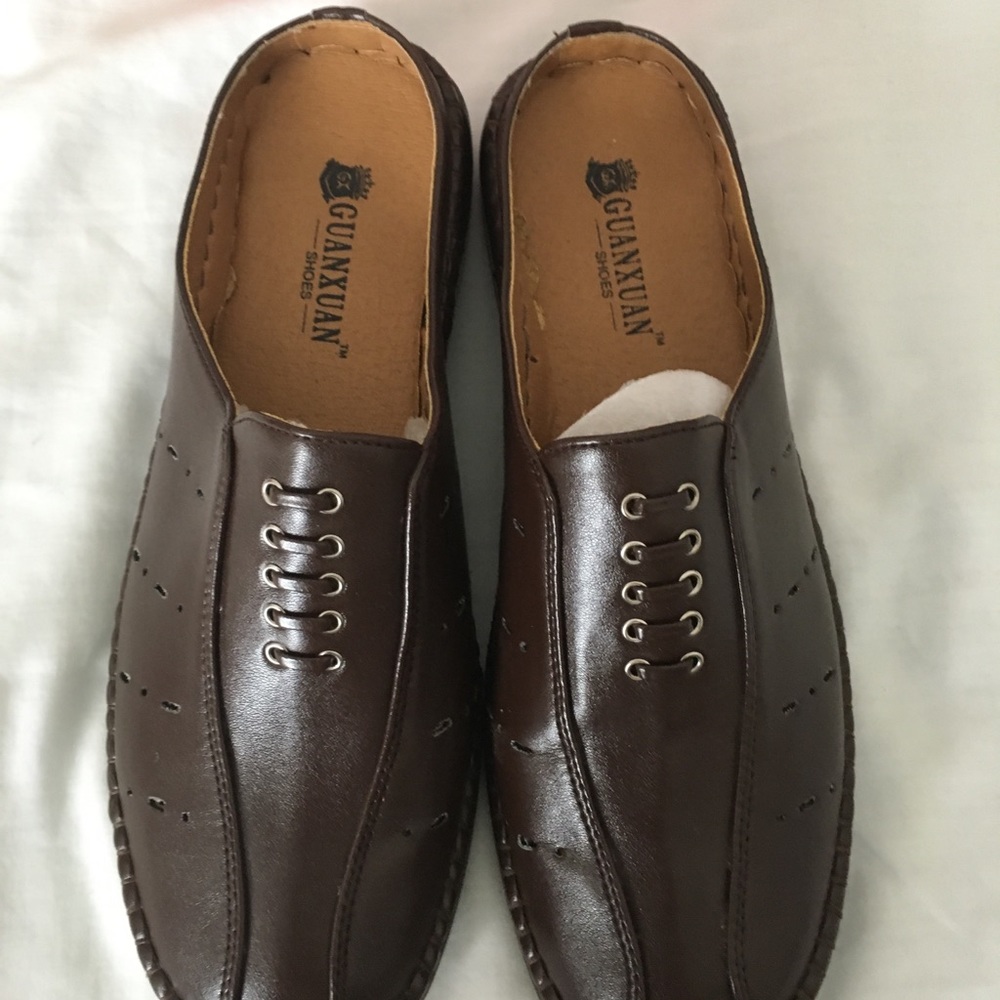 Women’s Mule shoe by Guanxuan, brown 9 1/2 M,